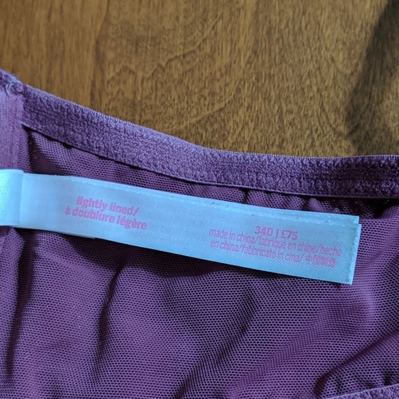 Pink lightly lined Racerback 34D - Picture 6 of 6